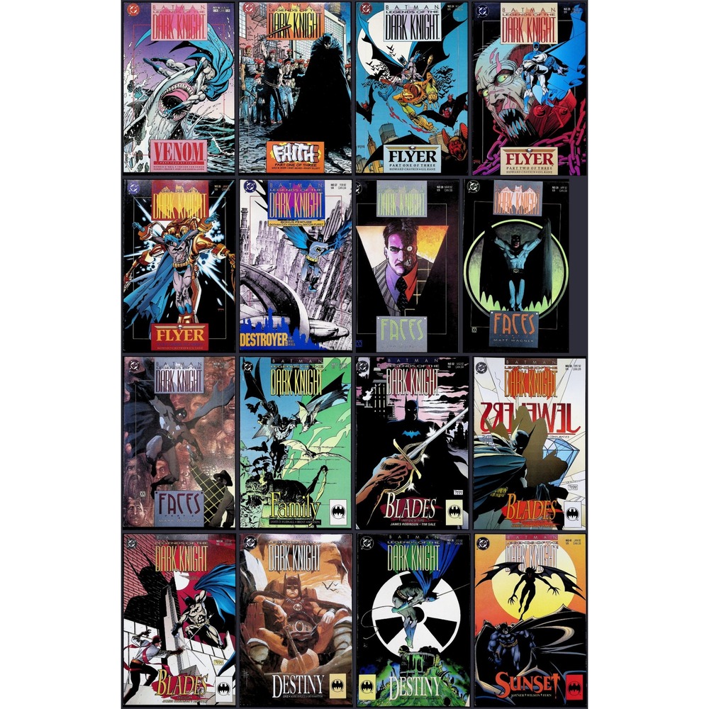 Batman Legends of the Dark Knight 16X Comic Lot #19 21 24 25 27-36 41 Venom DC